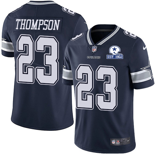 Personalized Cowboys #23 Darian Thompson Navy Blue Team Color Men’s Stitched With Established In 1960 Patch NFL Untouchable Limited Jersey