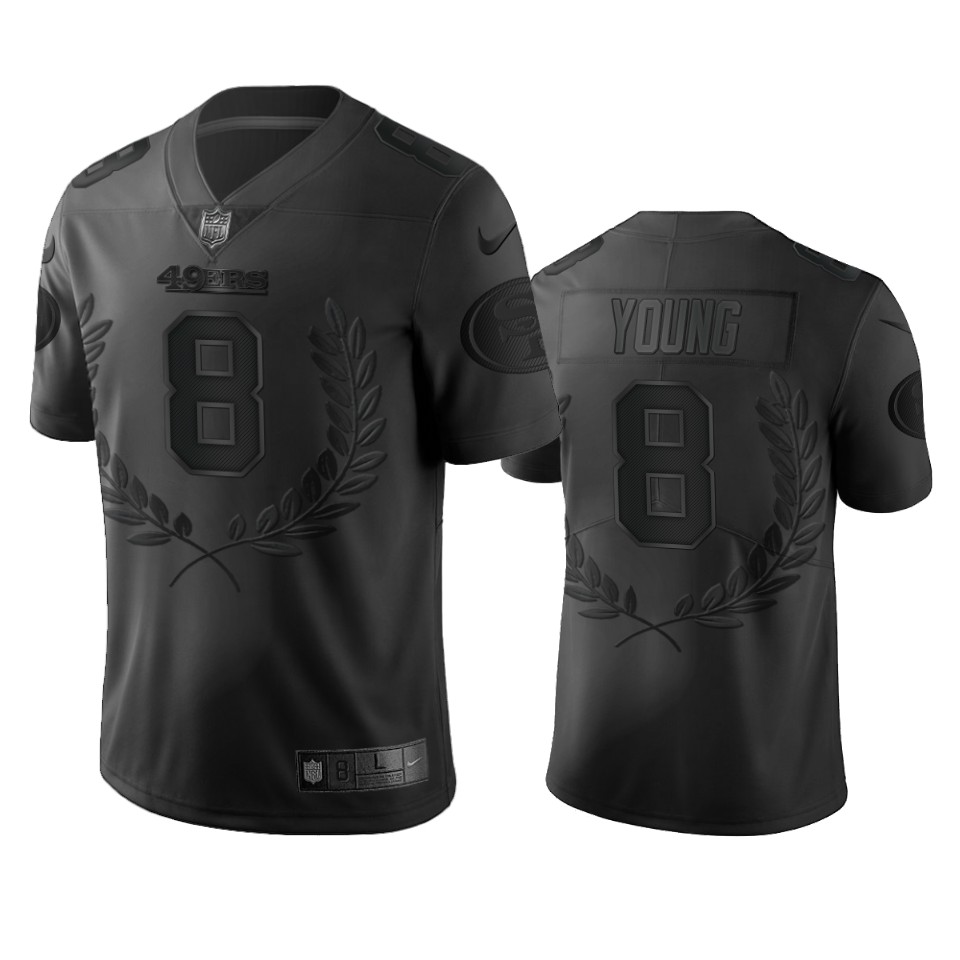 Personalized San Francisco 49ers #8 Steve Young Men’s Black NFL MVP Limited Edition Jersey