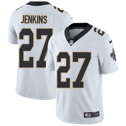 Personalized Saints #27 Malcolm Jenkins White Men’s Stitched NFL Untouchable Limited Jersey