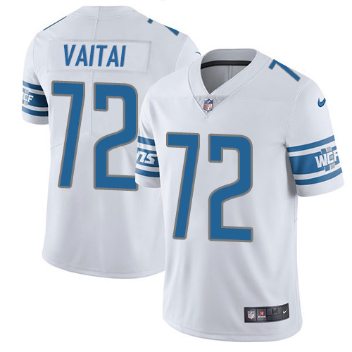Personalized Lions #72 Halapoulivaati Vaitai White Men’s Stitched NFL Untouchable Limited Jersey