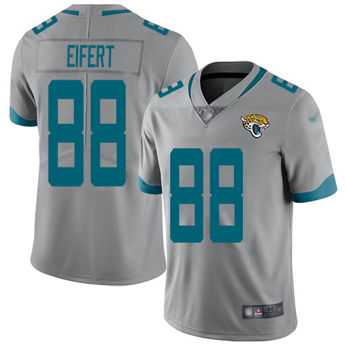 Personalized Jaguars #88 Tyler Eifert Silver Men’s Stitched NFL Limited Inverted Legend Jersey