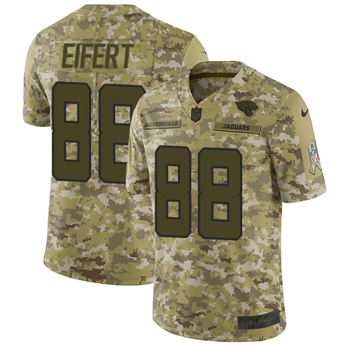 Personalized Jaguars #88 Tyler Eifert Camo Men’s Stitched NFL Limited 2018 Salute To Service Jersey