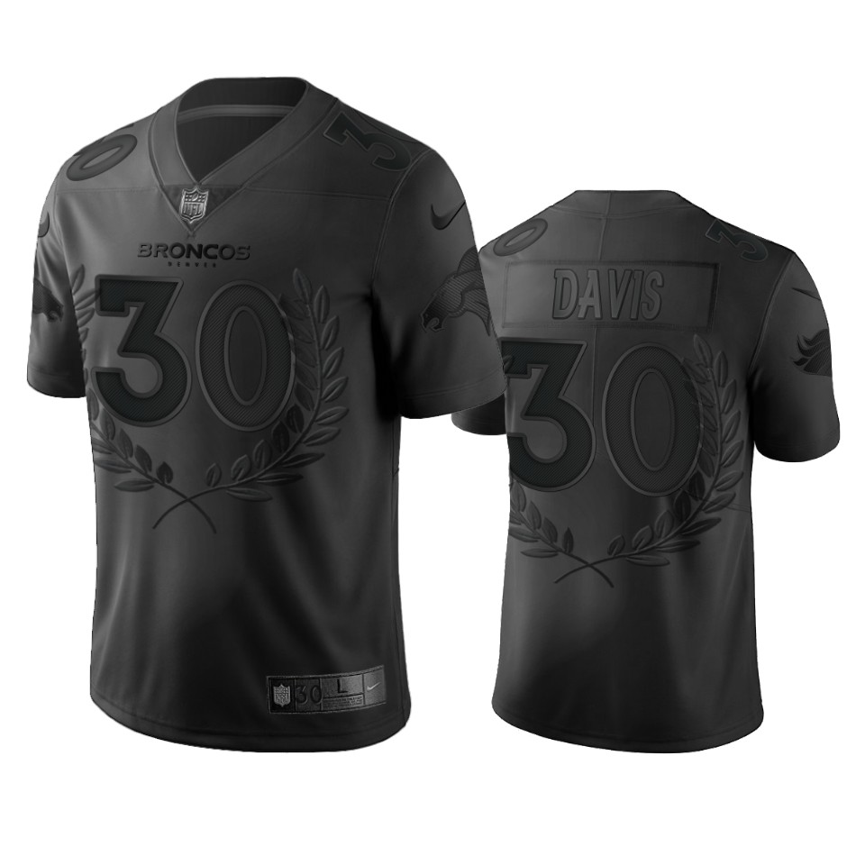 Personalized Denver Broncos #30 Terrell Davis Men’s Black NFL MVP Limited Edition Jersey