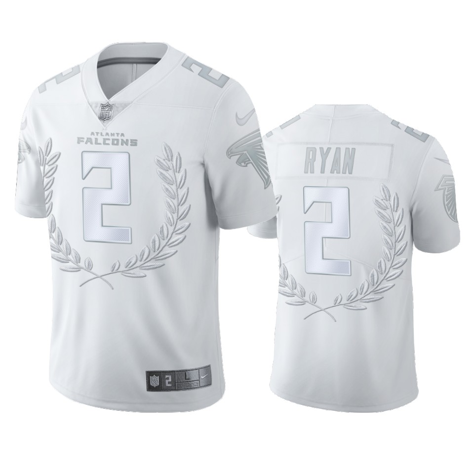 Personalized Atlanta Falcons #2 Matt Ryan Men”s Platinum NFL MVP Limited Edition Jersey