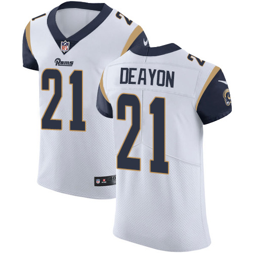 Personalized Rams #21 Donte Deayon White Men’s Stitched NFL New Elite Jersey