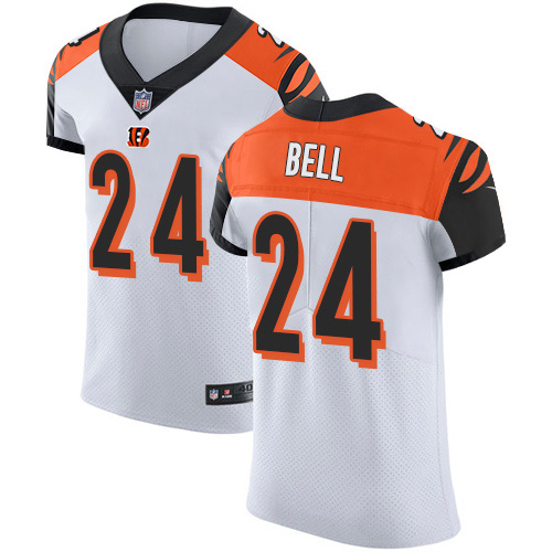 Personalized Bengals #24 Vonn Bell White Men’s Stitched NFL New Elite Jersey