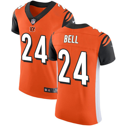 Personalized Bengals #24 Vonn Bell Orange Alternate Men’s Stitched NFL New Elite Jersey