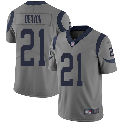 Personalized Rams #21 Donte Deayon Gray Men’s Stitched NFL Limited Inverted Legend Jersey