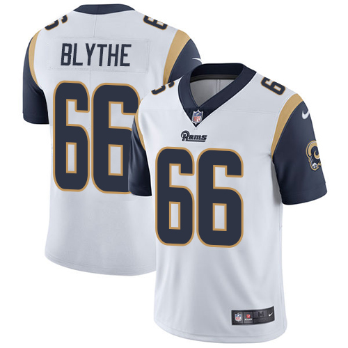 Personalized Rams #66 Austin Blythe White Men’s Stitched NFL Untouchable Limited Jersey