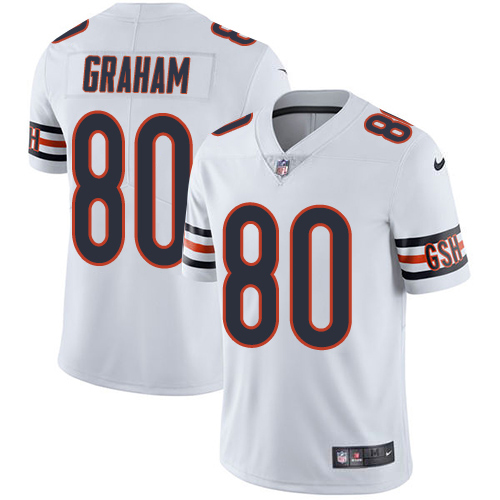 Personalized Bears #80 Jimmy Graham White Men’s Stitched NFL Untouchable Limited Jersey