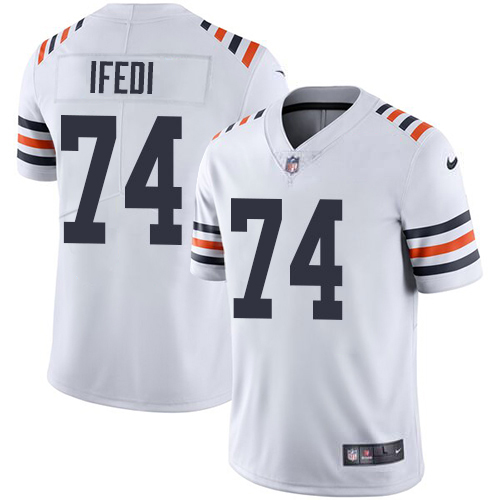 Personalized Bears #74 Germain Ifedi White Men’s 2019 Alternate Classic Stitched NFL Untouchable Limited Jersey