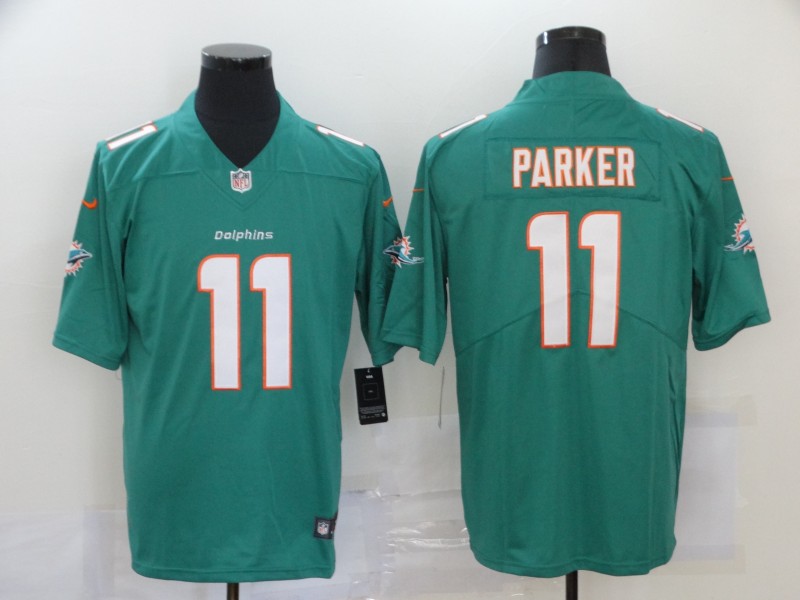 Personalized Dolphins 11 DeVante Parker Aque Untouchable Limited Jersey
