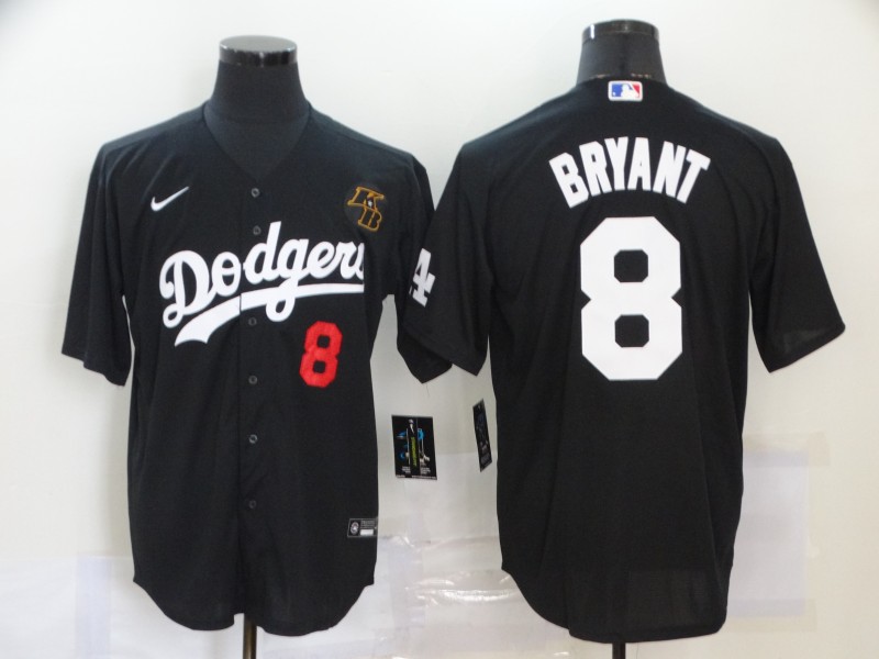 Personalized Dodgers 8 Kobe Bryant Black 2020 KB Cool Base Jersey