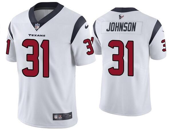 Personalized Texans 31 David Johnson White Untouchable Limited Jersey