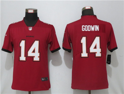 Personalized Women Buccaneers 14 Chris Godwin Red New 2020 Untouchable Limited Jersey