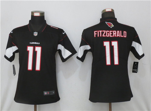 Personalized Women Arizona Cardinals #11 Larry Fitzgerald Black 2020 Untouchable Jersey