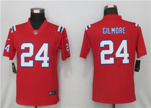 Personalized Women New New England Patriots 24 Stephon Gilmore Red Jersey