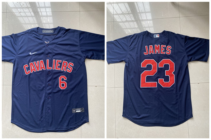Personalized Custom Cavaliers Any Name Any Number Navy Baseball Jersey