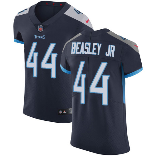 Personalized Titans #44 Vic Beasley Jr Navy Blue Team Color Men’s Stitched NFL Untouchable Elite Jersey