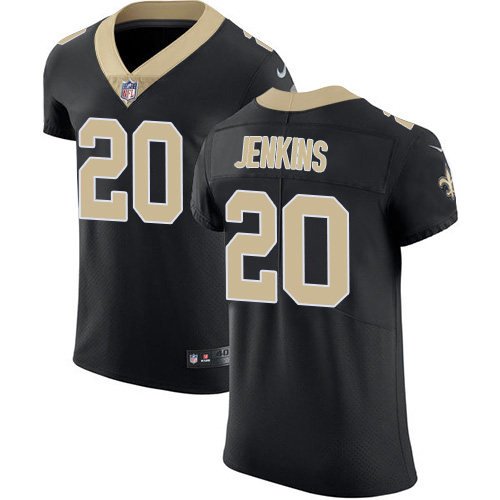 Personalized Saints #20 Janoris Jenkins Black Team Color Men’s Stitched NFL Untouchable Elite Jersey