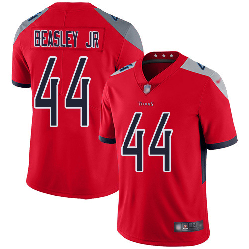 Personalized Titans #44 Vic Beasley Jr Red Men’s Stitched NFL Limited Inverted Legend Jersey