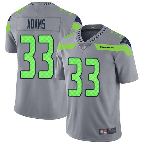 Personalized Seahawks #33 Jamal Adams Gray Men’s Stitched NFL Limited Inverted Legend Jersey