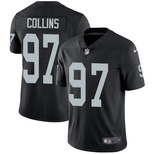 Personalized Raiders #97 Maliek Collins Black Team Color Men’s Stitched NFL Untouchable Limited Jersey
