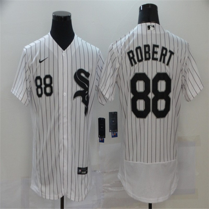 Personalized White Sox 88 Luis Robert White 2020 Flexbase Jersey