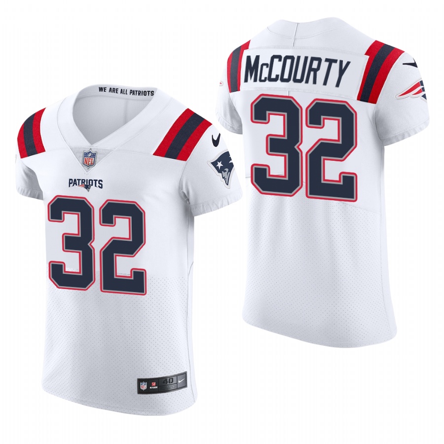 Personalized New England Patriots #32 Devin Mccourty Men’s White Team Color Men’s Stitched NFL 2020 Untouchable Elite Jersey