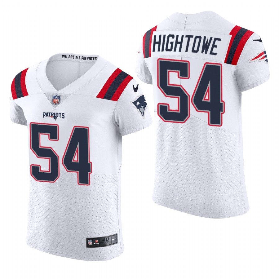 Personalized New England Patriots #54 Dont’a Hightower Men’s White Team Color Men’s Stitched NFL 2020 Untouchable Elite Jersey