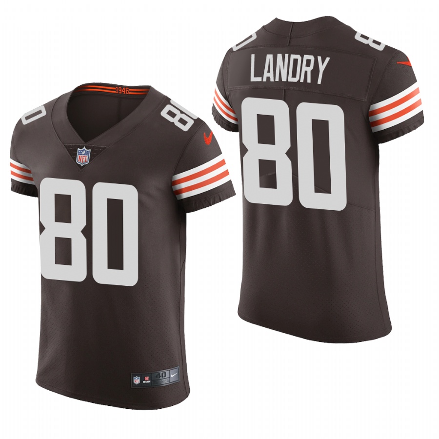 Personalized Cleveland Browns #80 Jarvis Landry Men’s Brwon Team Color Men’s Stitched NFL 2020 Untouchable Elite Jersey