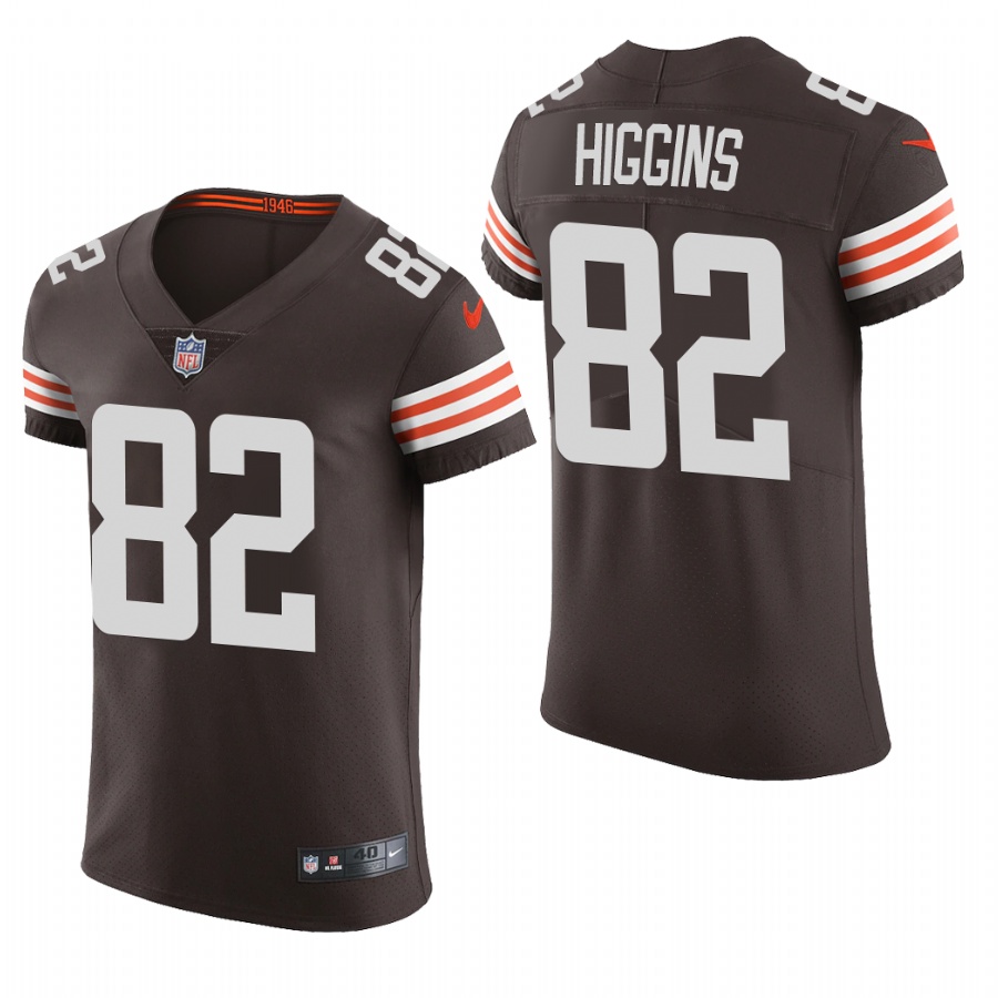 Personalized Cleveland Browns #82 Rashard Higgins Men’s Brwon Team Color Men’s Stitched NFL 2020 Untouchable Elite Jersey