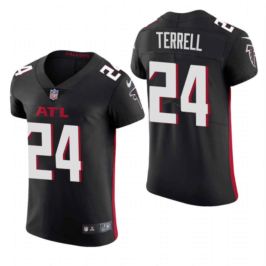 Personalized Atlanta Falcons #24 A.J. Terrell Men’s Black Team Color Men’s Stitched NFL 2020 Untouchable Elite Jersey