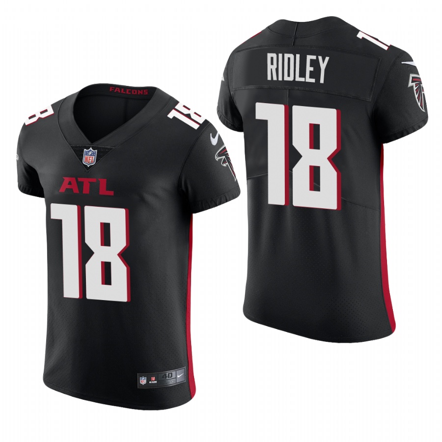 Personalized Atlanta Falcons #18 Calvin Ridley Men’s Black Team Color Men’s Stitched NFL 2020 Untouchable Elite Jersey