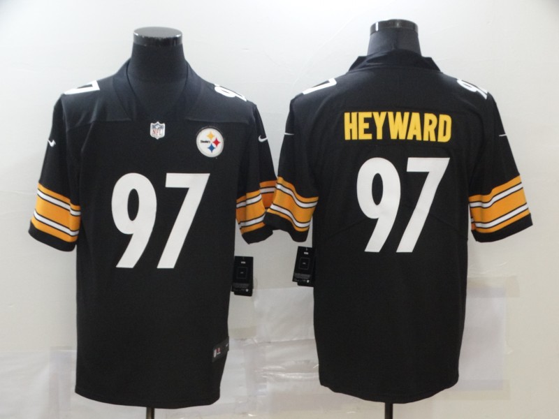 Personalized Steelers 97 Cameron Heyward Black Untouchable Limited Jersey