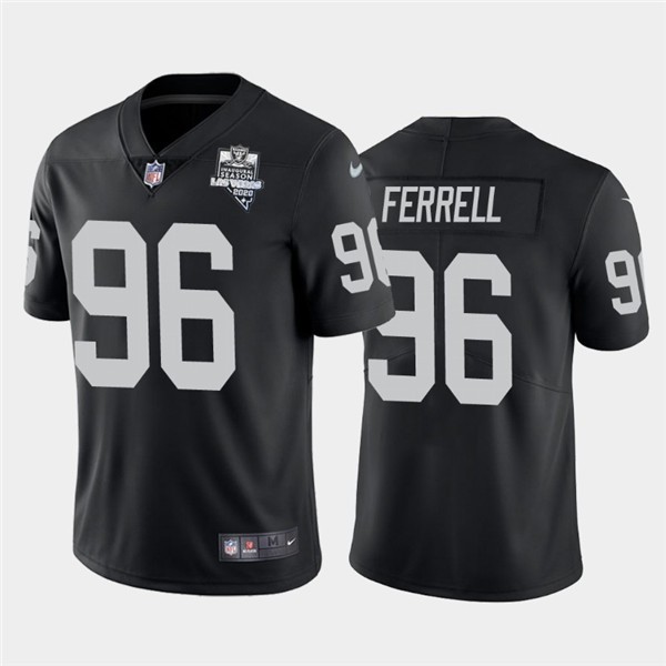 Personalized Raiders 96 Clelin Ferrell Black 2020 Inaugural Season Untouchable Limited Jersey