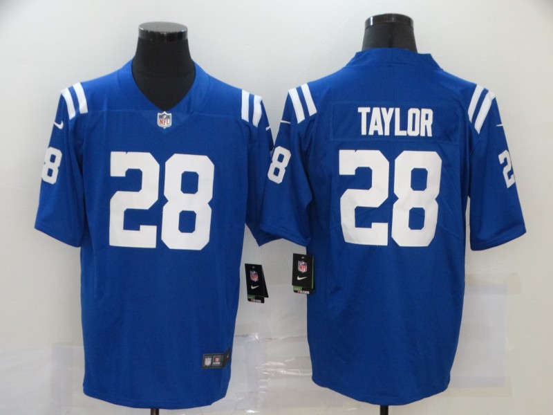 Personalized Colts 28 Jonathan Taylor Blue Untouchable Limited Jersey