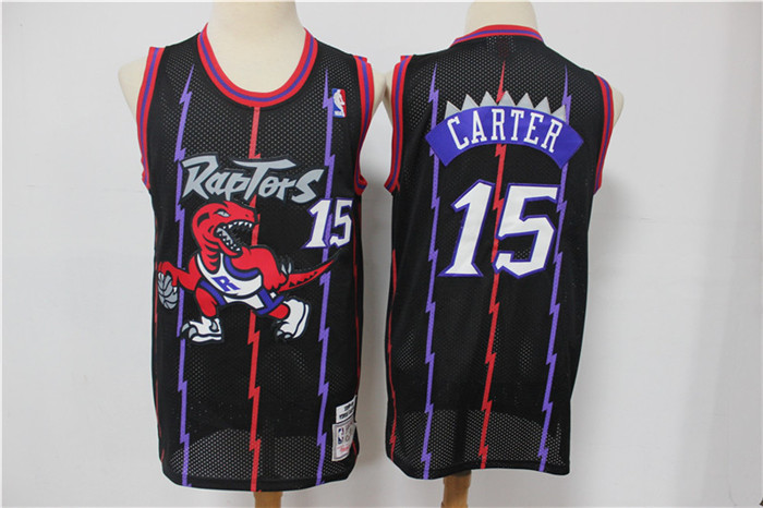Personalized Raptors 15 Vince Carter Purple Hardwood Classics Jersey