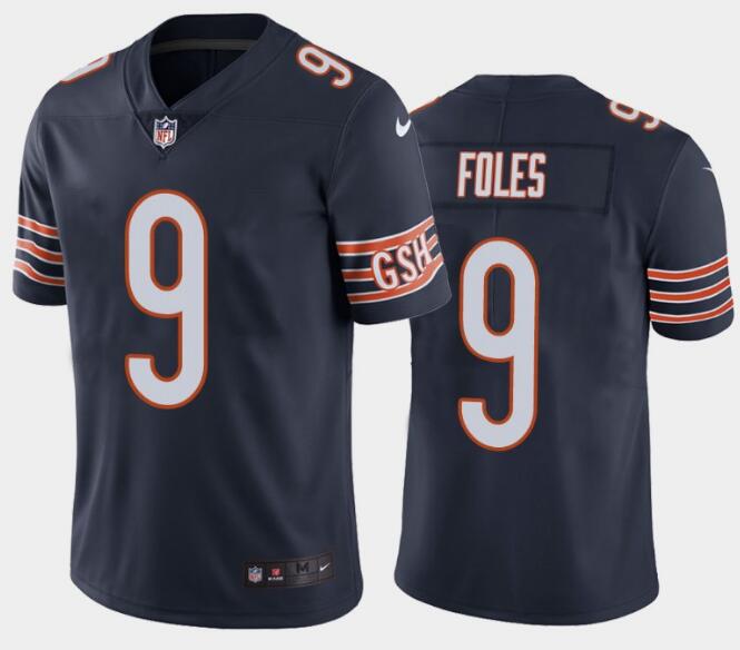 Personalized Bears 9 Nick Foles Navy Untouchable Limited Jersey