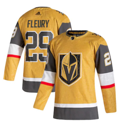 Personalized Men’s Vegas Golden Knights #29 Marc-Andre Fleury Gold 2020-21 Alternate Authentic Player Jersey