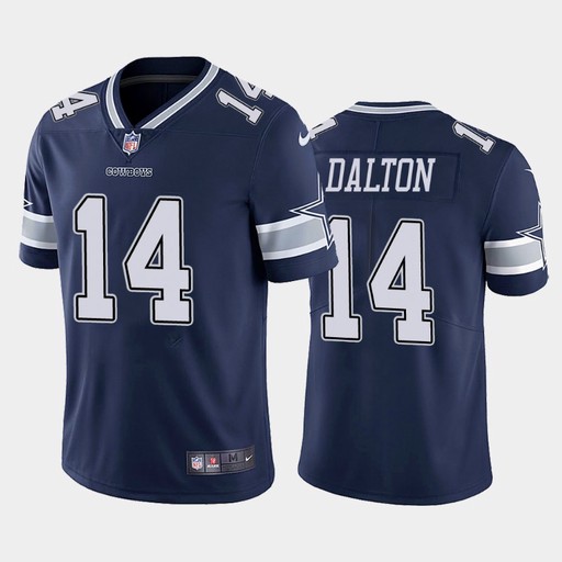 Personalized Cowboys 14 Andy Dalton Navy Untouchable Limited Jersey