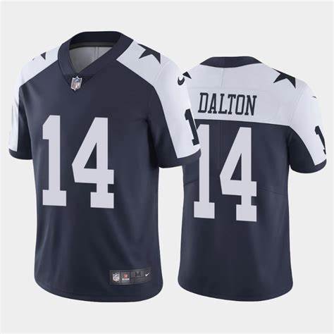 Personalized Cowboys 14 Andy Dalton Navy Throwback Untouchable Limited Jersey