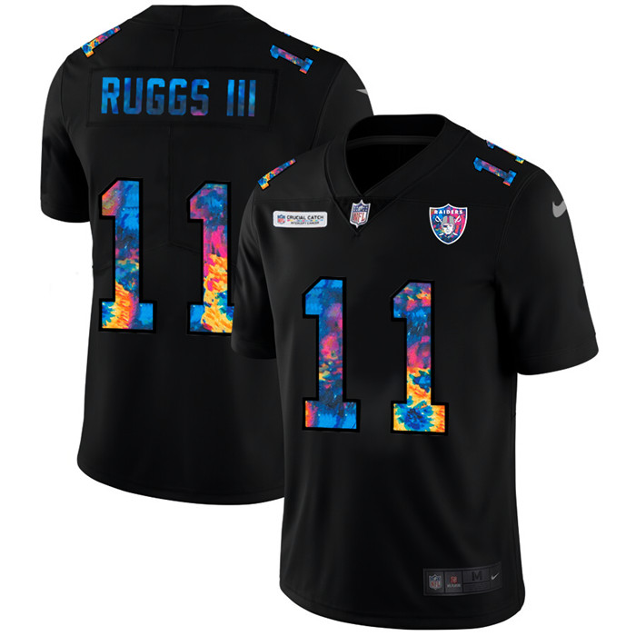 Personalized Las Vegas Raiders #11 Henry Ruggs III Men’s Multi-Color Black 2020 NFL Crucial Catch Untouchable Limited Jersey