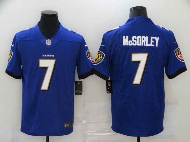 Personalized Ravens 7 Trace McSorley Purple Untouchable Limited Jersey
