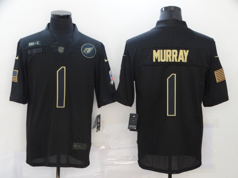 Personalized Cardinals 1 Kyler Murray Black 2020 Salute To Service Limited Jersey