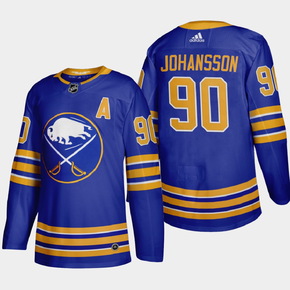 Personalized Buffalo Sabres #90 Marcus Johansson Men’s 2020-21 Home Authentic Player Stitched NHL Jersey Royal Blue