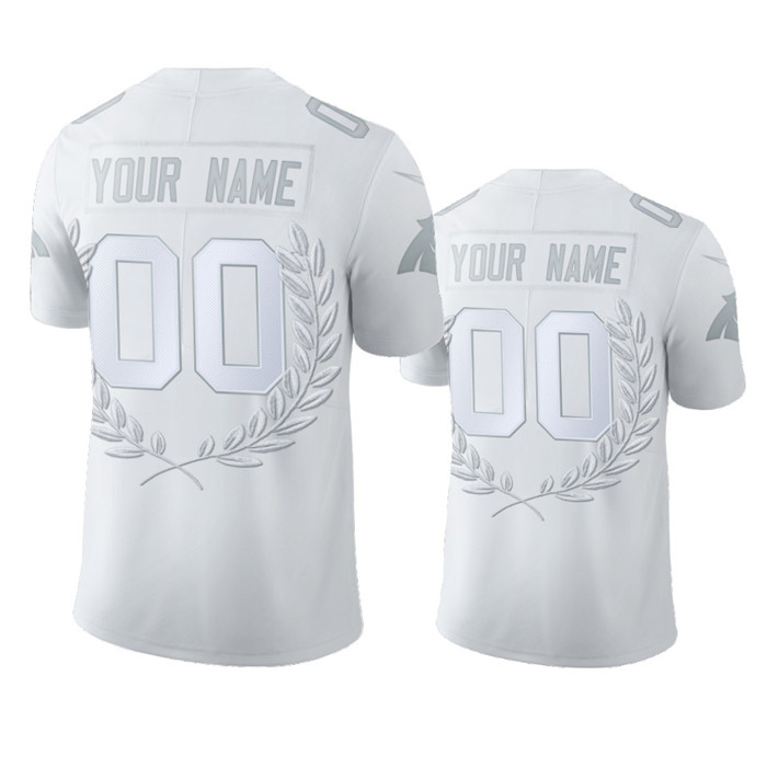 Personalized Carolina Panthers Men”s Platinum NFL MVP Limited Edition Jersey
