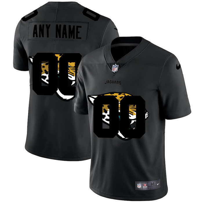 Personalized Jacksonville Jaguars Men’s Team Logo Dual Overlap Limited NFL Jersey Black