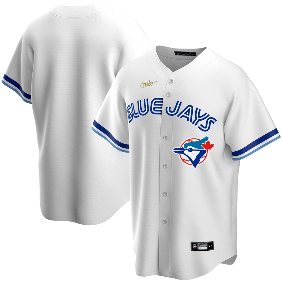 Personalized Toronto Blue Jays Home Cooperstown Collection Team MLB Jersey White