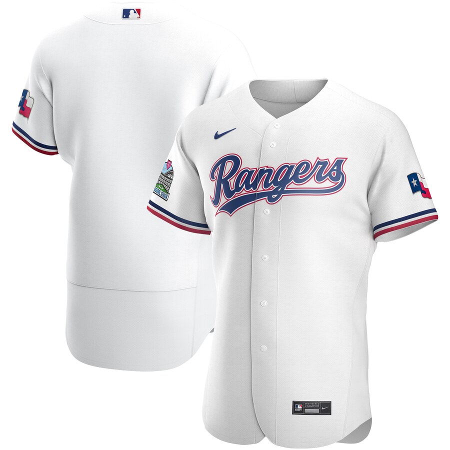 Personalized Texas Rangers Men’s White Home 2020 Authentic Team MLB Jersey